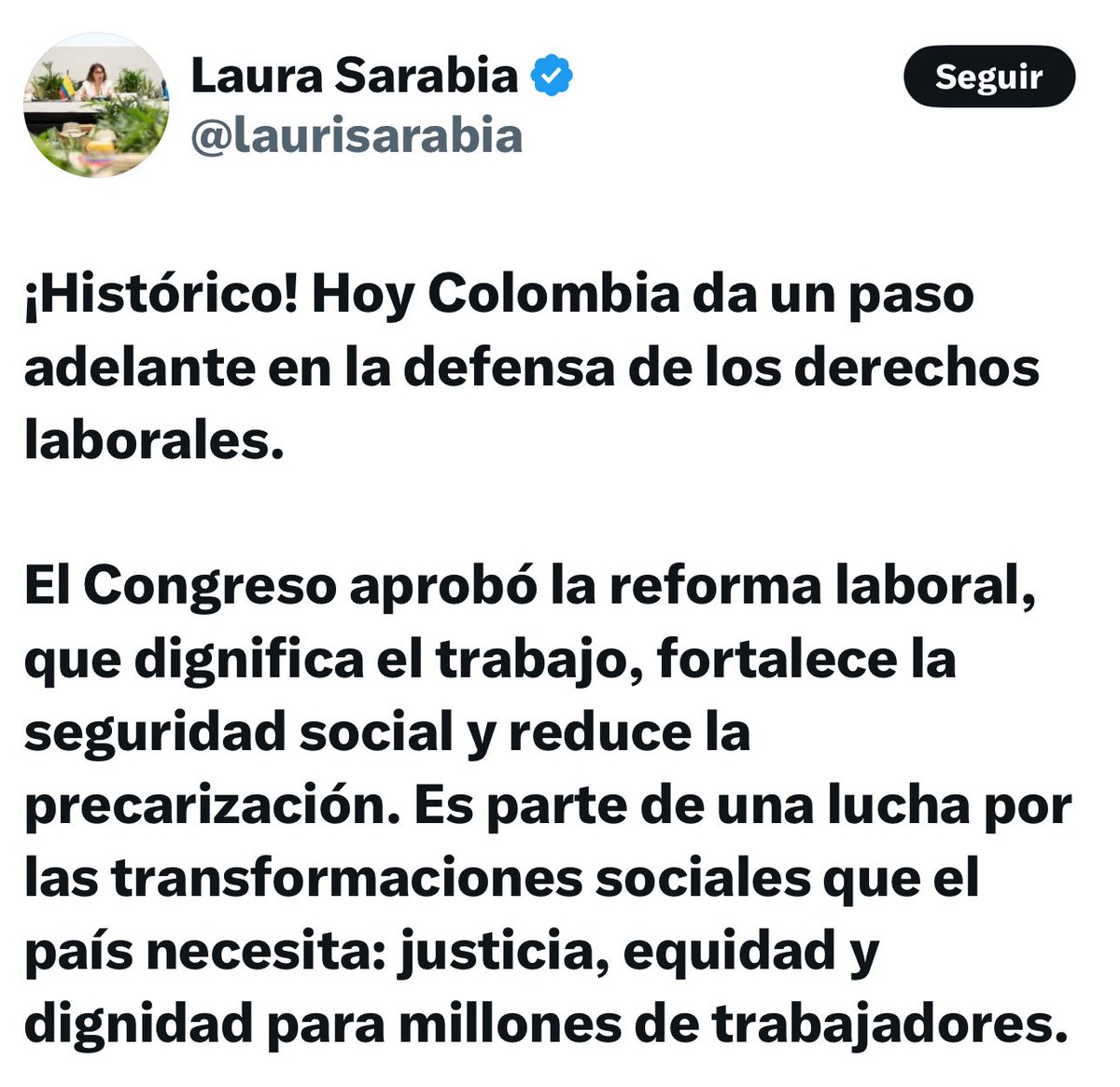 Sería bueno que Laura Sarabia fuera coherente y predicara y aplicara…. Se le olvidó lo de Marelbys Meza?