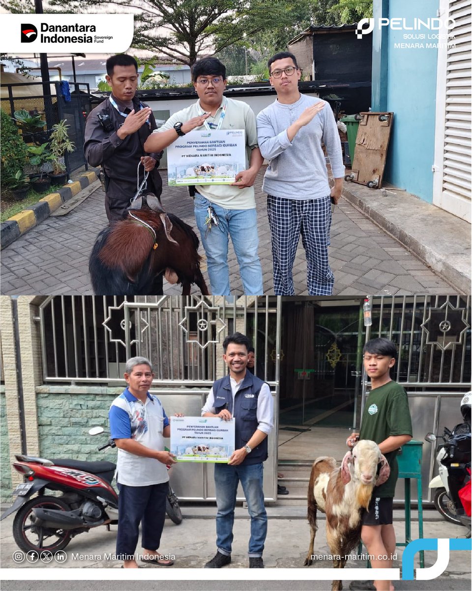 Halo #Portizen

JAKARTA - Dalam rangka memperingati Hari Raya Idul Adha 1446 Hijriah, PT Menara Maritim Indonesia (PT MMI) menyalurkan hewan kurban sebagai bentuk kepedulian sosial kepada masyarakat dan para pemangku kepentingan.