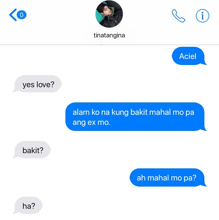 #sunsun few tweets au wherein Ali did the "baby alam ko na kung bakit mahal mo pa ang ex mo" prank on Aciel.