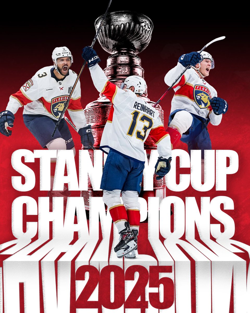 AND STILLLLLL 🏆

The Florida Panthers are back-to-back Stanley Cup Champions 🔥
