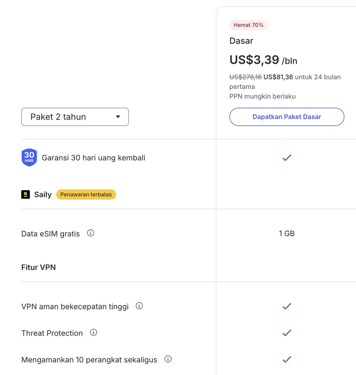 ada yang mau langganan NordVPN bareng2 ga ya? 
buat 5 orang. Kalau kurs rupiah skrng paling jadi 1.328.400 IDR, klo buat 5 orang skitar 260rb, klo ditambah ppn etc paling ya 270-280rb hasil nnti gmn. buat 2 taun / setaun bsa. 

kalau 5 orang ya 2 device