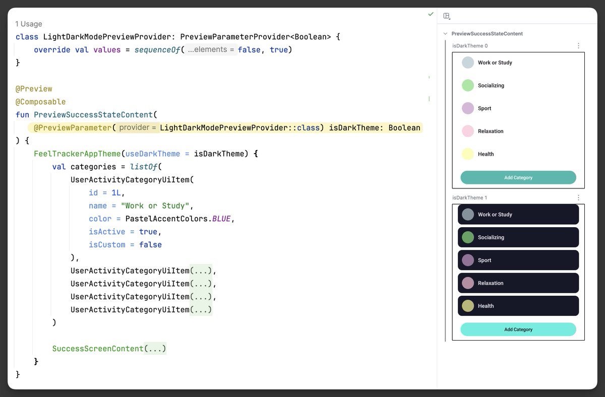 Compose Multiplatform 1.8.2 is now available. With this update, you can use preview parameters for Compose Multiplatform previews.

⚠️ Currently, the multiple previews are rendered in IntelliJ IDEA 2025.1.2 (stable version) and not rendered in Android Studio.