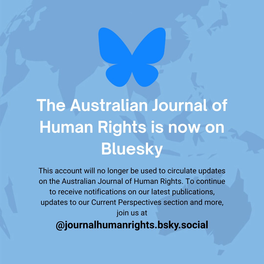 Australian Journal of Human Rights tweet media