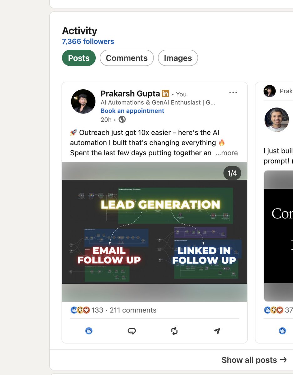 Prakarsh Gupta | AI Automations tweet media