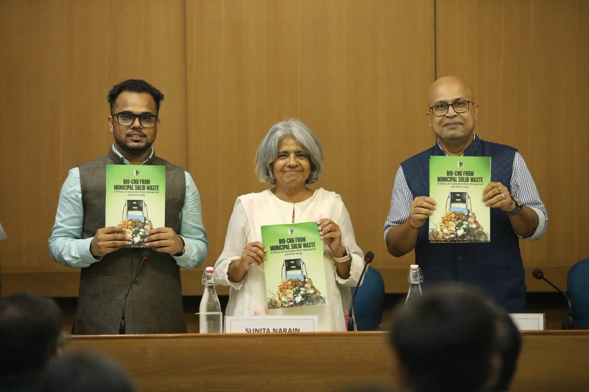 CSEINDIA (@cseindia) on Twitter photo <a href="/sunitanar/">Sunita Narain</a> <a href="/MoHUA_India/">Ministry of Housing and Urban Affairs</a> <a href="/EvaGreenPlanet/">EvaGreen Planet</a> <a href="/XWMPvtLtd/">Xeon Waste Managers Pvt Ltd</a> <a href="/iitdelhi/">IIT Delhi</a> <a href="/XWM_EnergyBin/">Vishal Khalde</a> The Centre for Science and Environment, New Delhi has launched a new report "Bio-CNG from Municipal Solid Waste: A Pathway for Sustainable Waste Management and Green Energy" today at India Habitat Centre.
Bio-CNG offers a promising alternative by converting segregated organic <a href="/sunitanar/">Sunita Narain</a> <a href="/MoHUA_India/">Ministry of Housing and Urban Affairs</a> <a href="/EvaGreenPlanet/">EvaGreen Planet</a> <a href="/XWMPvtLtd/">Xeon Waste Managers Pvt Ltd</a> <a href="/iitdelhi/">IIT Delhi</a> <a href="/XWM_EnergyBin/">Vishal Khalde</a> The Centre for Science and Environment, New Delhi has launched a new report "Bio-CNG from Municipal Solid Waste: A Pathway for Sustainable Waste Management and Green Energy" today at India Habitat Centre.
Bio-CNG offers a promising alternative by converting segregated organic