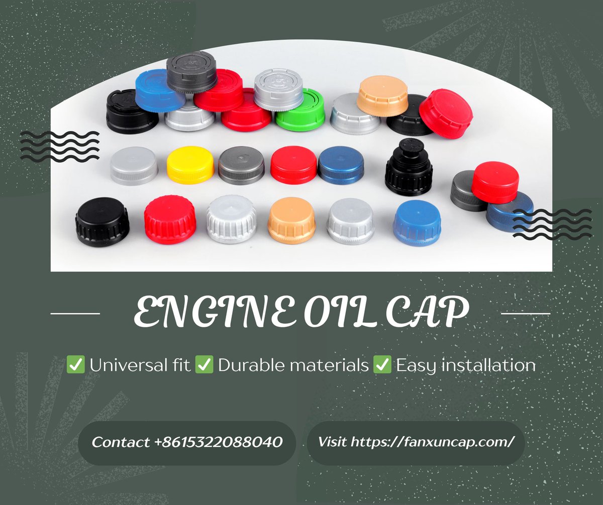 Capoil2's tweet photo. 🚗 Premium Oil Caps for Your Engine! 🔧
Prevent leaks &amp; protect your engine with our heavy-duty oil caps.
✅ Universal fit ✅ Durable materials ✅ Easy installation
Bulk discounts available for wholesalers!
📩 DM us for quotes &amp; catalog!
🔖 #OilCap #AutoParts #CarMaintenance https://t.co/cqhlfoJ2cz