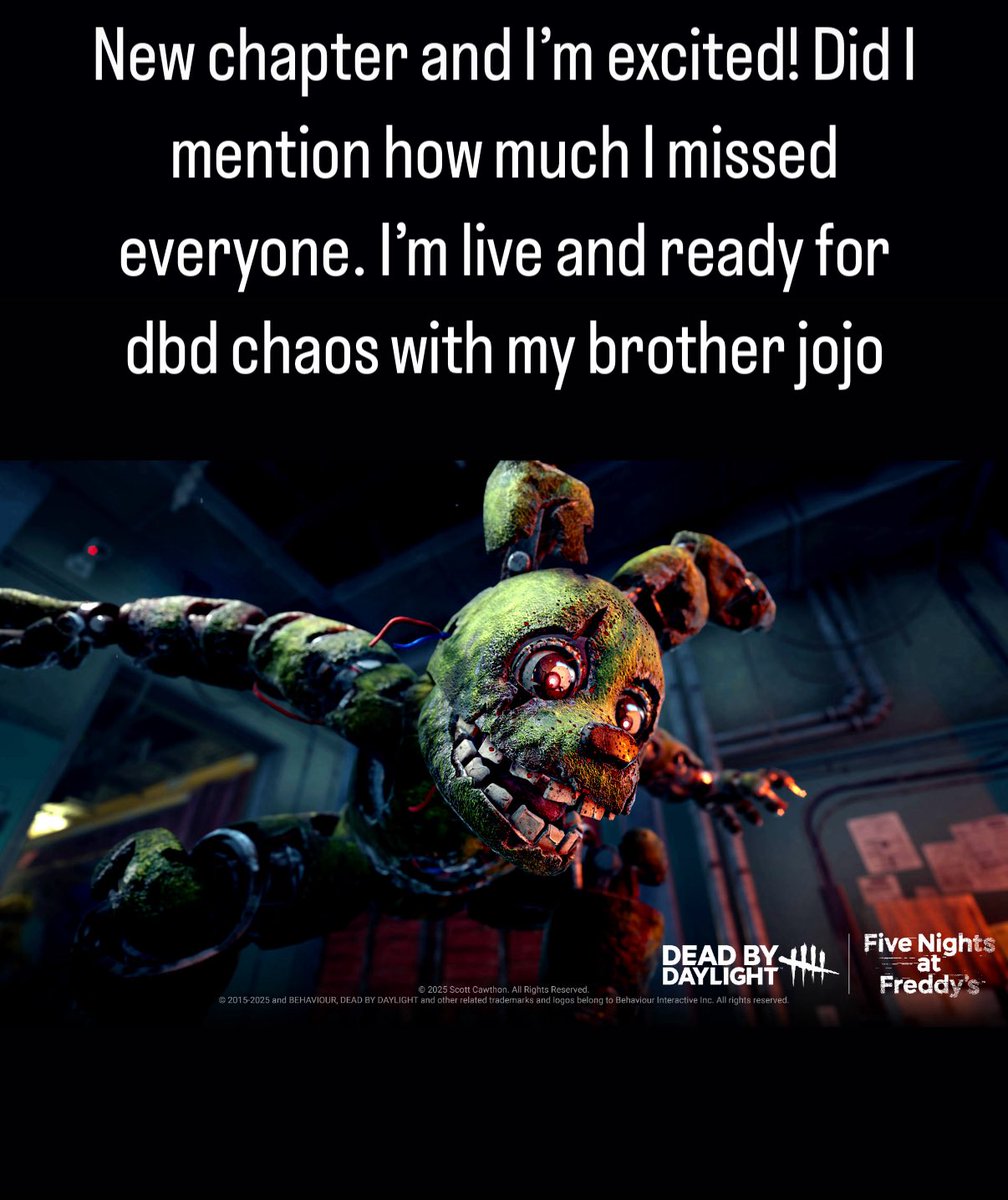 ThaliStarStream's tweet photo. Pssssssttt it’s time to get the ded in #DeadbyDaylight #intothefog we go!!! https://t.co/Mz25yW9vsE #SmallStreamersConnect #twitchaffiliate #adhd #adhdbrain #fnaf https://t.co/gJ5xX1WJRc