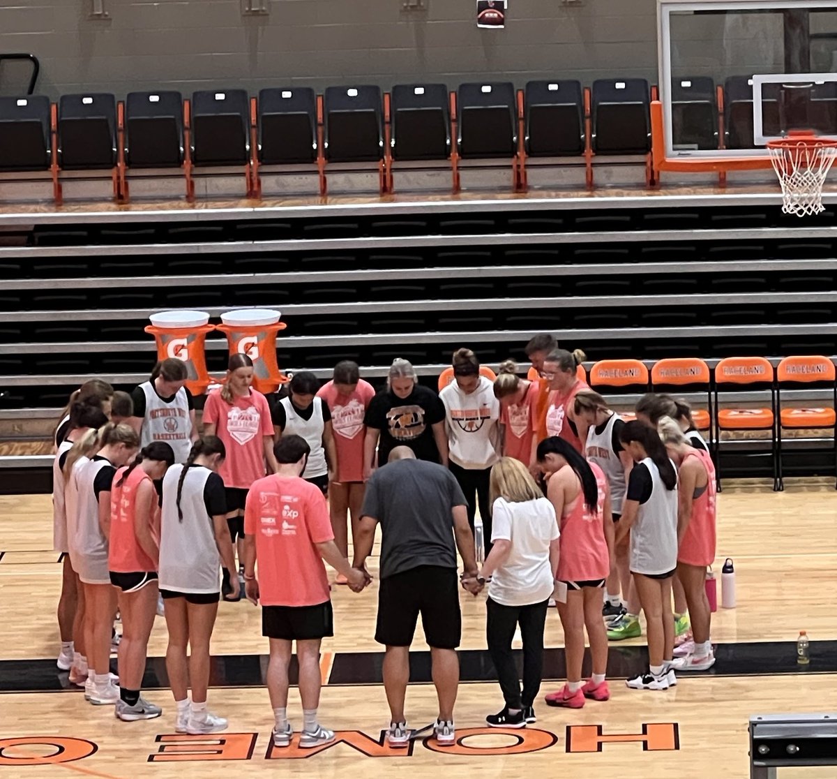 Thank you West Portsmouth girls basketball team for sharing what God put on your heart to Nim and Sophia Maynard tonight. 
I love witnessing moments that are truly bigger than basketball!