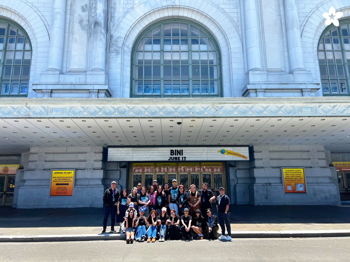 BINI_ph's tweet photo. Let’s hear that big EYYYYYYY, San Francisco!🤙🏻🗣️💥

We’re all set and can’t wait to light up the stage at Bill Graham Civic Auditorium! Kita-kits!!💃✨

#BINI #BINIverse #BINIVerseWorldTour2025 https://t.co/6n4sBUp5zC