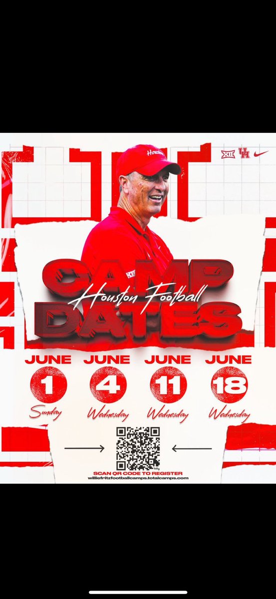 i will be attending Uh tmrrw for a camp ready to compete!!@CoachJackACHS <a href="/CoachTCRandle/">Coach Randle</a> <a href="/MyersTif/">Coach Myers</a> <a href="/CoachStumon/">Brandon Stumon</a> <a href="/coachHUFFFFF/">Derek Hufnagel</a>