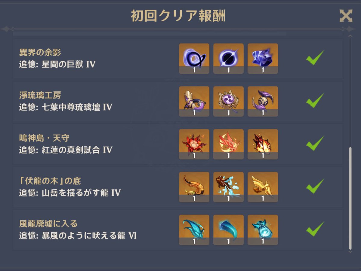 初回クリア報酬とかいうめっちゃうまい制度ありがてぇぇーー