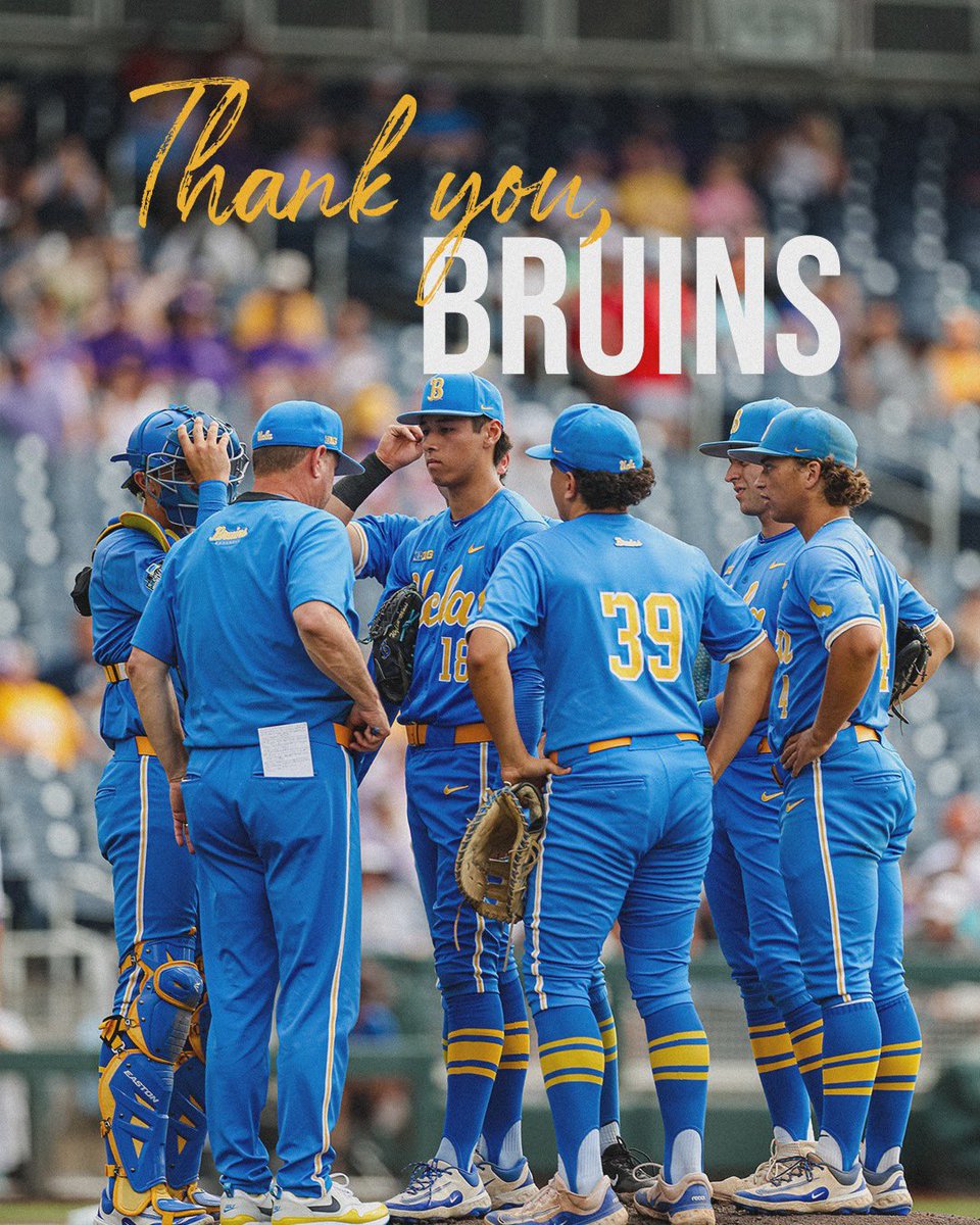 Thank you for an amazing season, <a href="/UCLABaseball/">UCLA Baseball</a> 💙