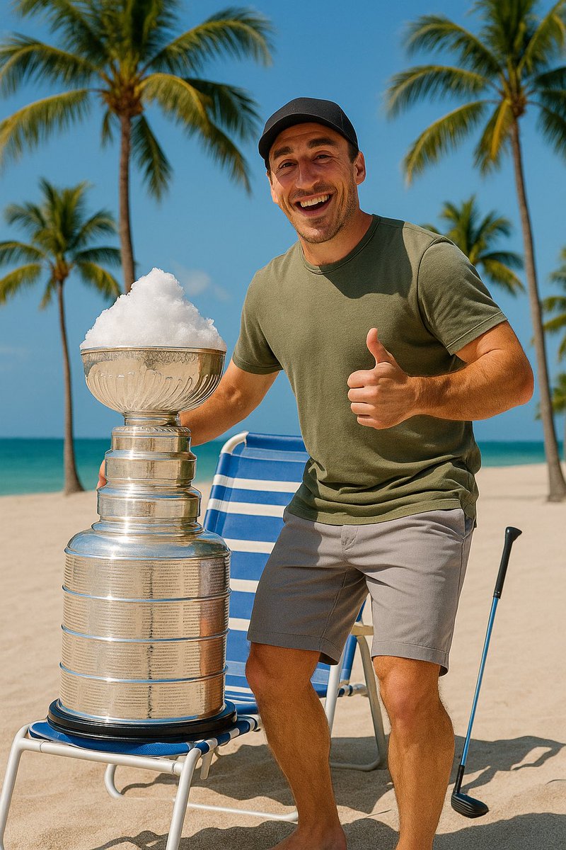 Gonna be “snowing” on south beach tomorrow #StanleyCupFinal #FloridaPanthers