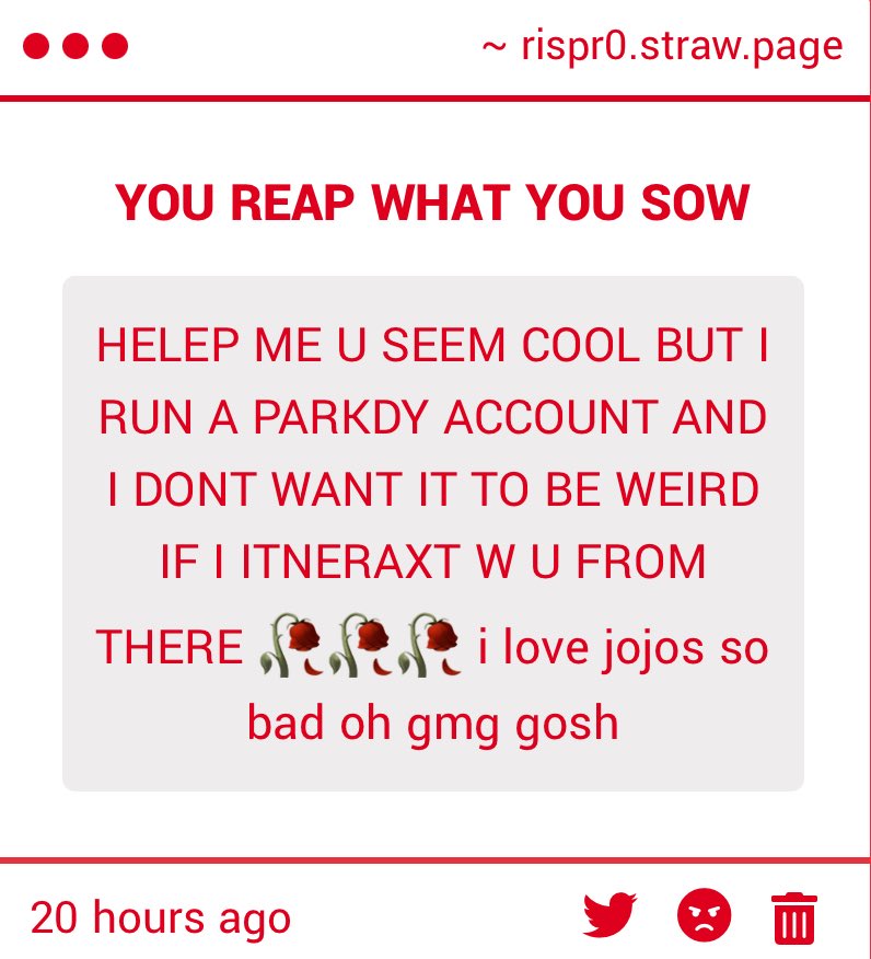 RISPR0's tweet photo. OH HI!!! I DONT MIND?? AT ALL??? Parody accounts are so silly cmere i don’t bite https://t.co/jndoNfAtGf