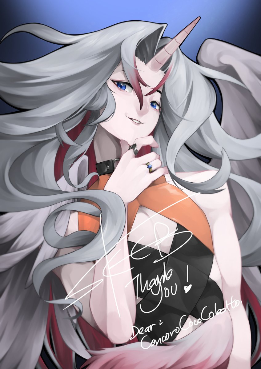 YAY another SKEB(like) commission done for <a href="/ConcoroCoco/">Concoro Coco Cobalto</a> ヾ(●゜▽゜●)♡ Thank you for the amazing OC!
客戶第三單驚喜包委託案子完成啦~開心撒花

#VGenComm #VGen #VGenOpen #Skeb #Skeb依頼募集中