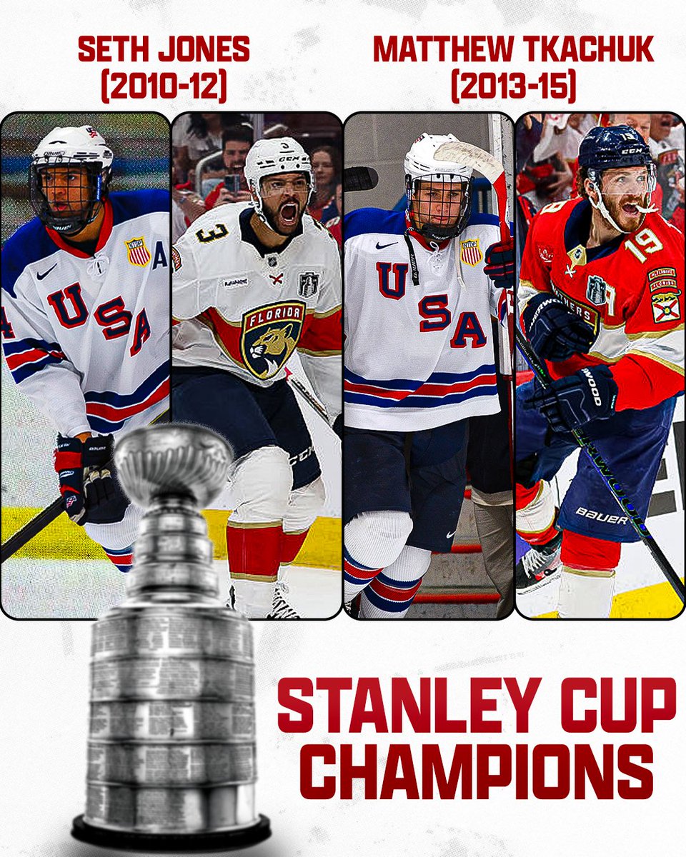 CONGRATULATIONS TO SETH JONES AND MATTHEW TKACHUK ON WINNING THE STANLEY CUP 🇺🇸