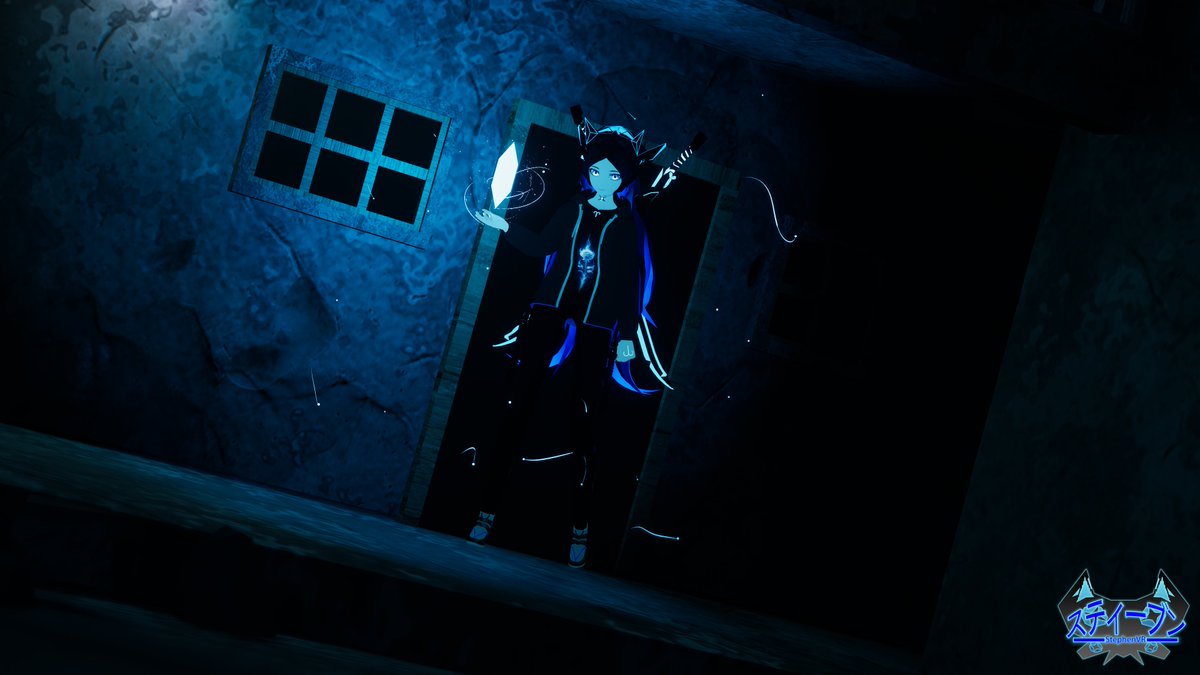 VR_Stephen's tweet image. "What do you think of me?
World: vrc_living_quarters by vbm_
#VRChat #VRChat_world紹介 #VRChatphotography