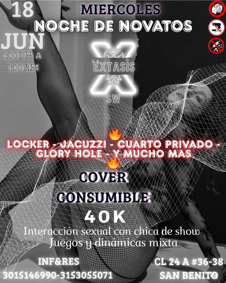 Seducción lujuria y placer todo esto reunido en un día donde las parejas pueden tomar nota 🗒️ de aprender experimentar y dejar se guiar por <a href="/andree_molina06/">ANDREA Y PACHO</a>  y una exótica noche de juegos y aventuras que podrás compartir en pareja 

Esta noche volveremos a jugar con excitación y