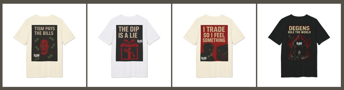 gm.
we’re not saying minting 3 NFTs will change your life…
but we are saying you’ll get a free Degen shirt from <a href="/DegenMerchCo/">Degen Merch</a> .
drip for your wallet AND your wardrobe.

only 589 total supply. 
last day today. once it’s done, it’s done.
xrp.cafe/collection/lil…