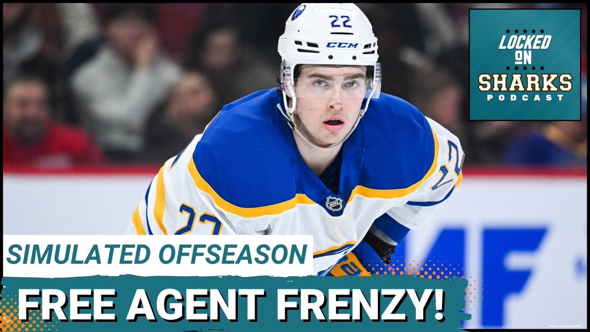 Day 3 of the #SJSharks SIMULATED OFFSEASON. It's time to spend some cap space.
🦈 Offer sheet time?
🦈 Defensive additions to add more puck-moving
🦈 Projecting a 23-man roster

📺 youtu.be/LNJS0mRtOJo
🎧 lockedonpodcasts.com/podcasts/locke…