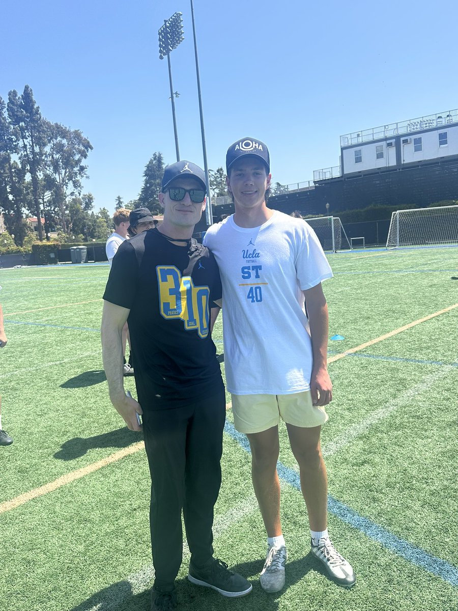 j_hossmannlees's tweet image. Had a great opportunity today to workout at UCLA! Thank you @UCLACOACHMAC and @anthony_goliver for a great camp!
@mateen_bhaghani
7/8 on FG charting long of 50
Qualified for Punt final
2nd furthest punt in final
(punt below is 47 yards from LOS with 4.1 sec hang)
@8nicknovak…
