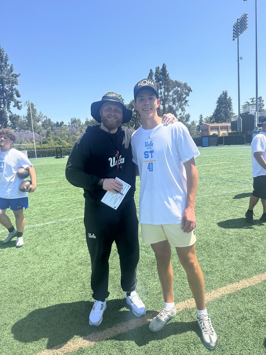 j_hossmannlees's tweet image. Had a great opportunity today to workout at UCLA! Thank you @UCLACOACHMAC and @anthony_goliver for a great camp!
@mateen_bhaghani
7/8 on FG charting long of 50
Qualified for Punt final
2nd furthest punt in final
(punt below is 47 yards from LOS with 4.1 sec hang)
@8nicknovak…