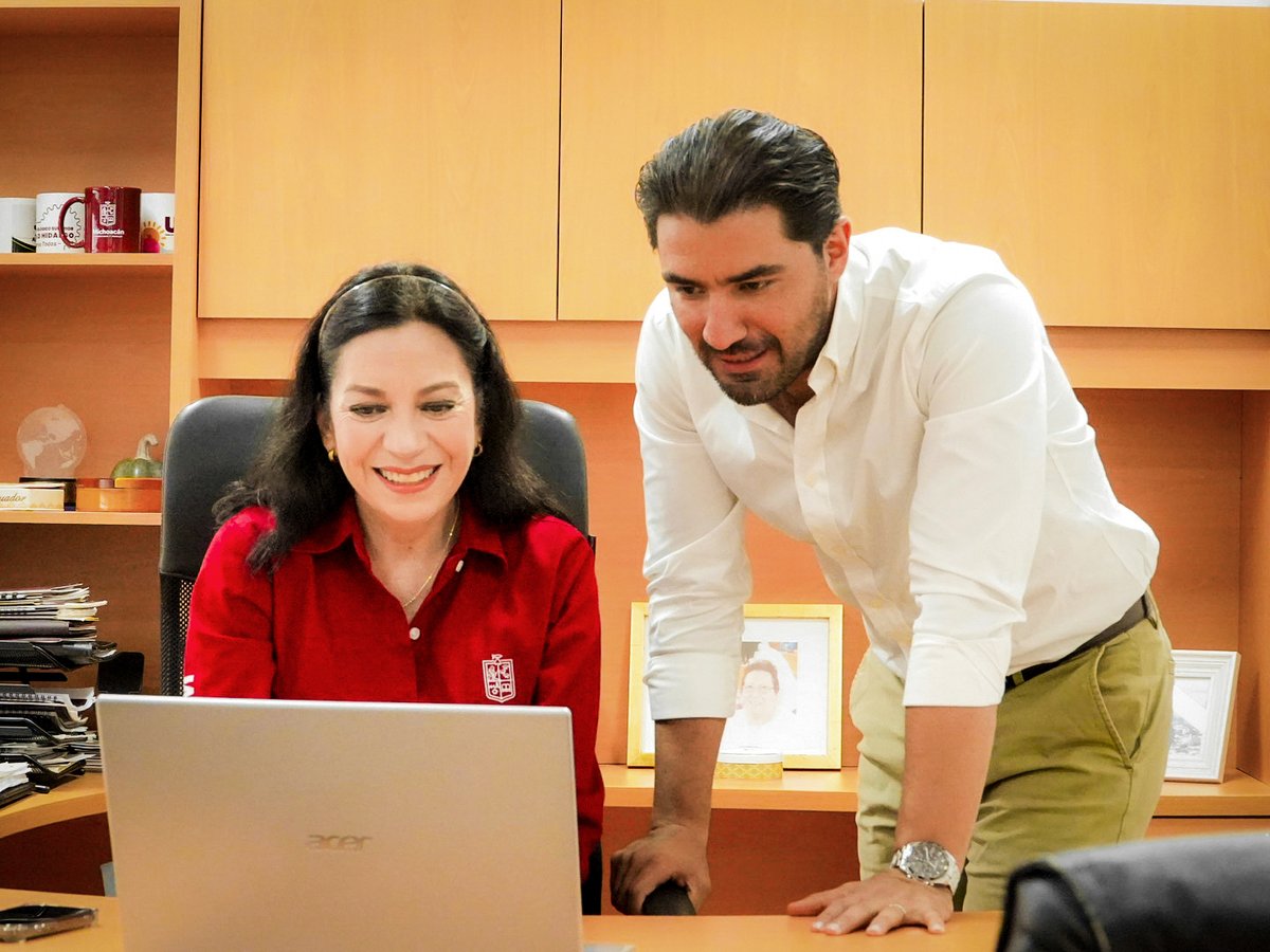 Noticia que confirmé, al tener el agrado de visitar a la Mtr.ª <a href="/MarianaSosaO/">Mariana Sosa Olmeda</a>, Directora del #IEMSySMich, a quien agradezco por su atención y cálido recibimiento; confirmando así nuestro compromiso junto al Gobernador, el Mtro. <a href="/ARBedolla/">Alfredo Ramírez Bedolla</a>, por crear más espacios (...)