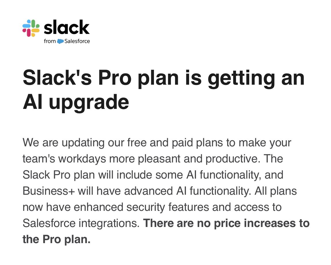 dwiskus's tweet image. If this were any good they would charge money. The only reason to do this is so they can jack up prices later.
"There are no price increases to the Pro plan"
Yet. There are no price increases *yet*
