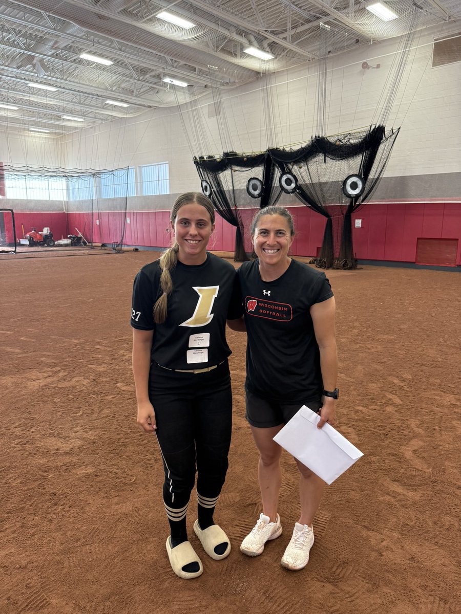 Caroline Wendlinger 2027 (@c_wendlinger21) on Twitter photo Another amazing day spent with <a href="/BadgerSoftball/">Wisconsin Softball</a>! I had an absolute blast and hope to get back on campus soon. Huge thank you to <a href="/BadgerHealy/">BadgerCoachHealy</a>, <a href="/dzym6/">Danielle Zymkowitz</a>, and Coach Roberts for hosting such a great camp. Go Badgers ❤️🤍
<a href="/IowaPremierFP/">Iowa Premier Fastpitch</a> <a href="/OliviaHPaz1997/">Olivia Paz</a>
<a href="/PaigeShannonIPF/">Paige Shannon</a> <a href="/ExtraInningSB/">EXTRA INNING SOFTBALL</a> Another amazing day spent with <a href="/BadgerSoftball/">Wisconsin Softball</a>! I had an absolute blast and hope to get back on campus soon. Huge thank you to <a href="/BadgerHealy/">BadgerCoachHealy</a>, <a href="/dzym6/">Danielle Zymkowitz</a>, and Coach Roberts for hosting such a great camp. Go Badgers ❤️🤍
<a href="/IowaPremierFP/">Iowa Premier Fastpitch</a> <a href="/OliviaHPaz1997/">Olivia Paz</a>
<a href="/PaigeShannonIPF/">Paige Shannon</a> <a href="/ExtraInningSB/">EXTRA INNING SOFTBALL</a>