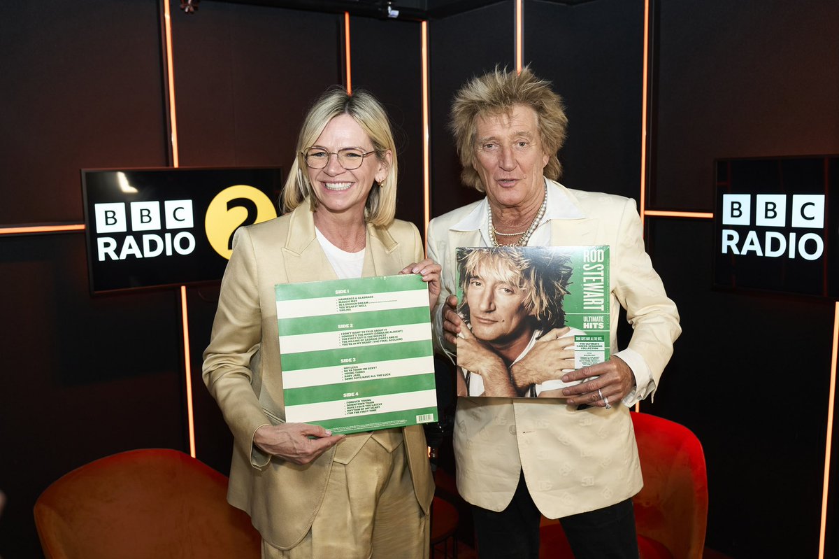 Rod Stewart (@rod_stewart_001) on Twitter photo Enjoyed speaking with Zoe Ball around my upcoming <a href="/glastonbury/">Glastonbury Festival</a> Legend Slot, my new Ultimate Hits and so much more! In case you missed it, you can listen back on <a href="/BBCSounds/">BBC Sounds</a>
📸: BBC Enjoyed speaking with Zoe Ball around my upcoming <a href="/glastonbury/">Glastonbury Festival</a> Legend Slot, my new Ultimate Hits and so much more! In case you missed it, you can listen back on <a href="/BBCSounds/">BBC Sounds</a>
📸: BBC