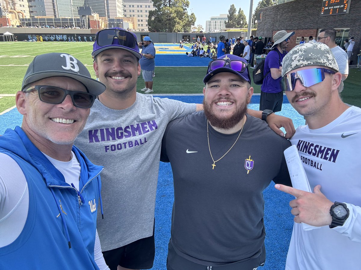 Good tapping in and meeting some great people and connecting with old friends today while working at the UCLA camp! 

Campers, way to work!! Good luck this fall szn!!!

Thanks <a href="/RyanMcNamee/">Ryan McNamee</a> and <a href="/UCLAFootball/">UCLA Football</a> for having us out!!!!

#OwnTheThrone 💜💛⚔️