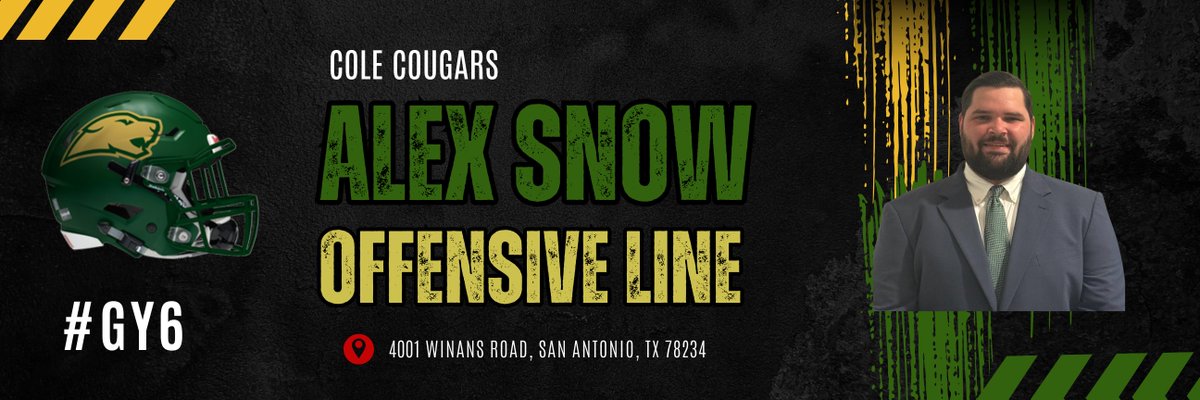 RGC_Football (@rgc_football) on Twitter photo We would like to welcome Alex Snow. Coach Snow is a former <a href="/UTSAFTBL/">UTSA Football 🏈</a> offensive lineman where he played from 2015-2017, and then served as a student coach from 2017-2019. Coach Snow coached one year at Comfort HS, before entering a career in the private sector. #GY6 We would like to welcome Alex Snow. Coach Snow is a former <a href="/UTSAFTBL/">UTSA Football 🏈</a> offensive lineman where he played from 2015-2017, and then served as a student coach from 2017-2019. Coach Snow coached one year at Comfort HS, before entering a career in the private sector. #GY6