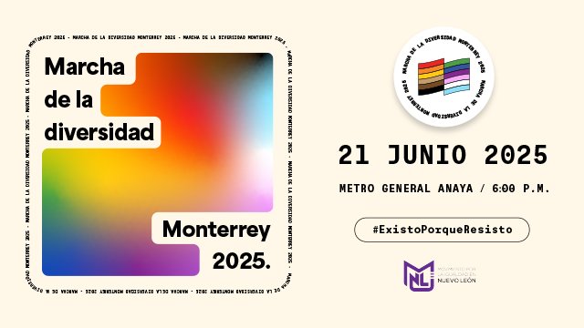 Marcha de la Diversidad Monterrey 2025

📅 21 de junio 2025
⏰ 6 PM
📍  Metro General Anaya

#Mty #Monterrey #LGBT