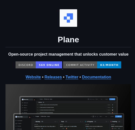 tom_doerr's tweet image. project management tool for tracking issues, sprints, and product roadmaps