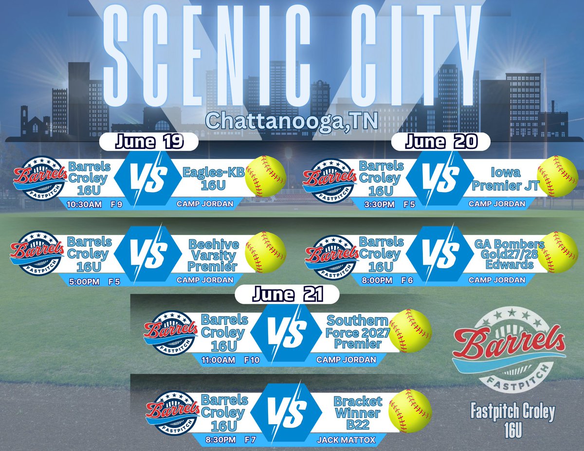 I can't wait for this weekend at Scenic City!