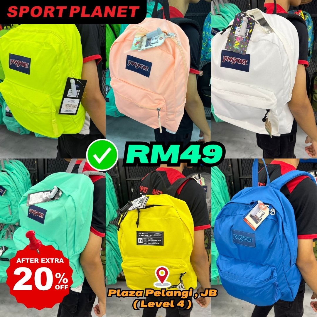 johorevent's tweet photo. Sport Planet Johor Mega Warehouse Sale ada buat sale yang memang murah betul! Diskaun sehingga 80% dan ada tambahan 20% lagi tau, bukan main-main.

Adidas, PUMA, Under Armour, Umbro, Lotto dan banyak lagi jenama terkenal tengah on sale dengan harga yang memang tak masuk akal. https://t.co/0nA8iYZBwL