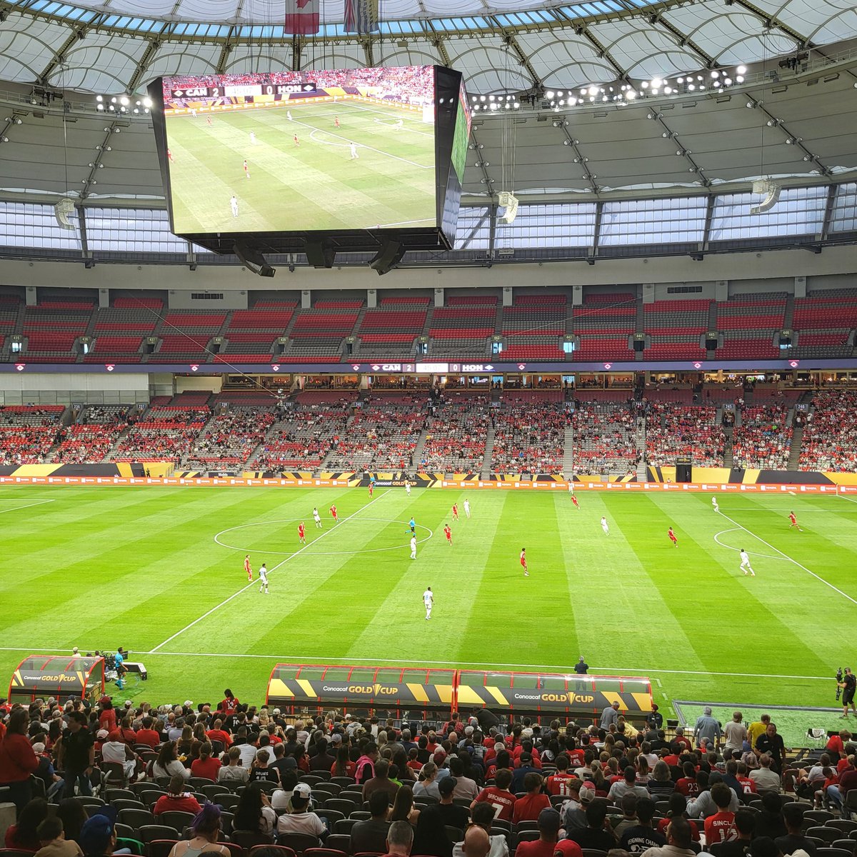 netdeportesrd's tweet photo. Arranca el 2do Tiempo en @bcplace
@CANMNT_Official 2
27' N. Sigur
45+2' T. Oluwaseyi
@LaHSomosTodos 0
#CopaOro2025 #Vancouver #CANMNT #UnidosPorLaH https://t.co/Lr3WTGOfzY