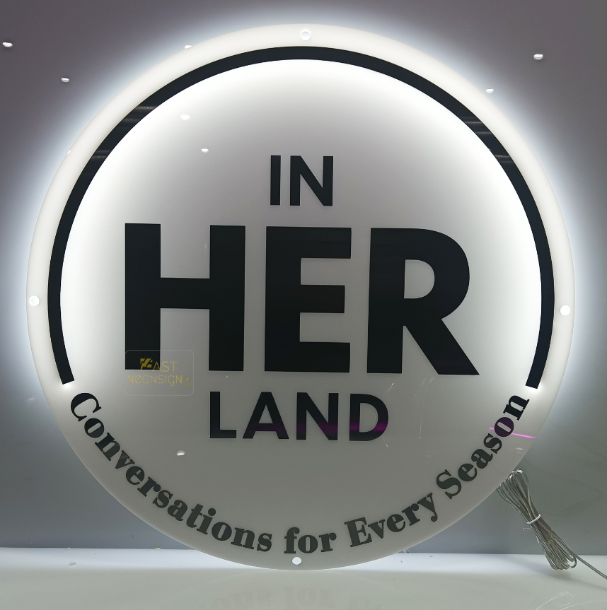 fastneonsigns's tweet photo. 🎙️✨ Customer Spotlight: @inherlandpod ✨🎙️

We're thrilled to create a custom white acrylic backlit sign for In Her Land Podcast. Their platform is dedicated to showcasing women's stories with authenticity and depth.

#FastNeonSigns #InHerLandPodcast #WomenEmpowerment https://t.co/8UFafx6Exm