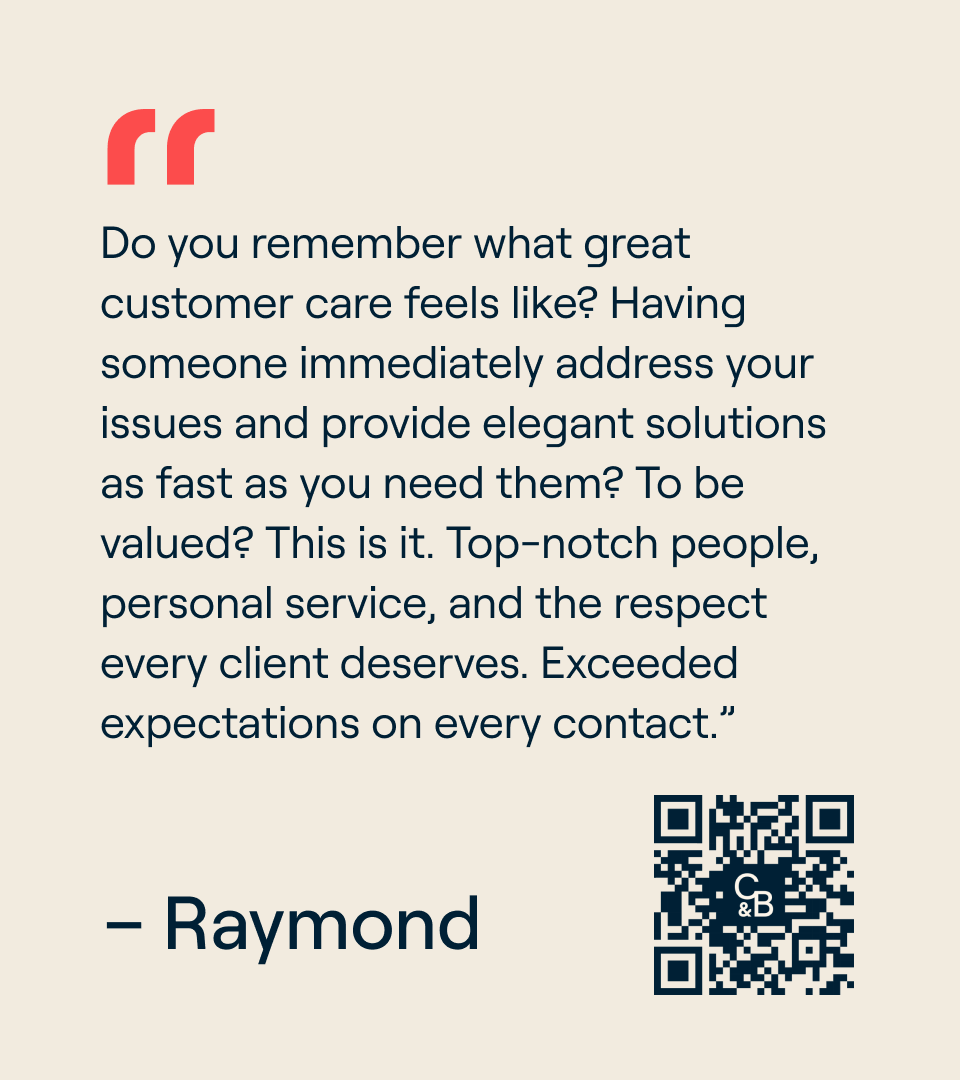 “Do you remember what great customer care feels like?”

Raymond does.

Real service. Real people.