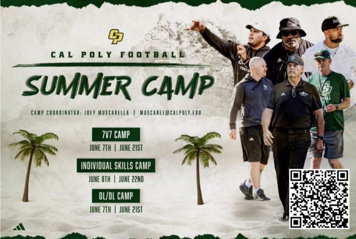 Brady Bretthauer (@bretthauerbrady) on Twitter photo Excited to get out to <a href="/calpolyfootball/">Cal Poly Football</a> to compete on Saturday with <a href="/VHSVikingsFB/">Valencia Vikings Football</a> at the 7on7 camp, and again on Sunday at their skills camp! <a href="/CoachWulff/">Paul Wulff</a> <a href="/coach_rosy/">Timm Rosenbach</a> <a href="/coachjmusky/">Joey Muscarella</a> <a href="/Throw_2_Win/">Coach Sam Fisher</a> Excited to get out to <a href="/calpolyfootball/">Cal Poly Football</a> to compete on Saturday with <a href="/VHSVikingsFB/">Valencia Vikings Football</a> at the 7on7 camp, and again on Sunday at their skills camp! <a href="/CoachWulff/">Paul Wulff</a> <a href="/coach_rosy/">Timm Rosenbach</a> <a href="/coachjmusky/">Joey Muscarella</a> <a href="/Throw_2_Win/">Coach Sam Fisher</a>