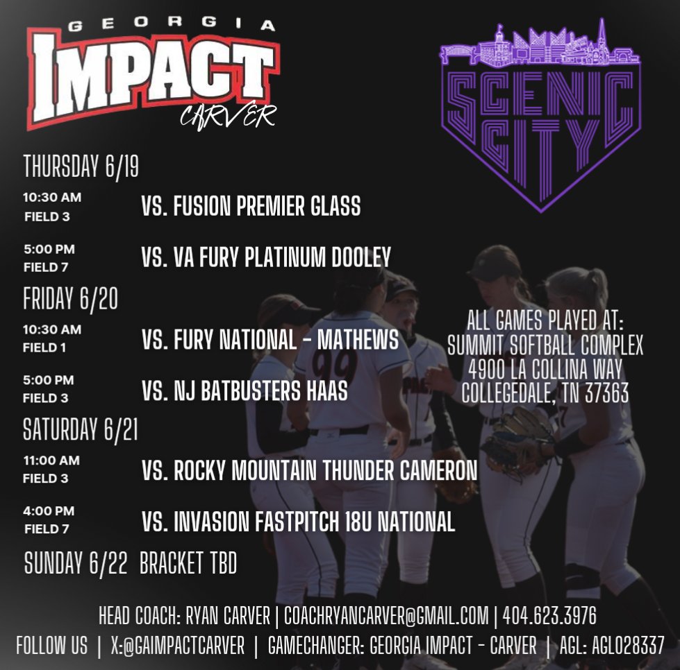 Pumped to be back at it this weekend at Scenic City!  Coaches - come check out the uncommitted talent!  Look forward to seeing everyone there!