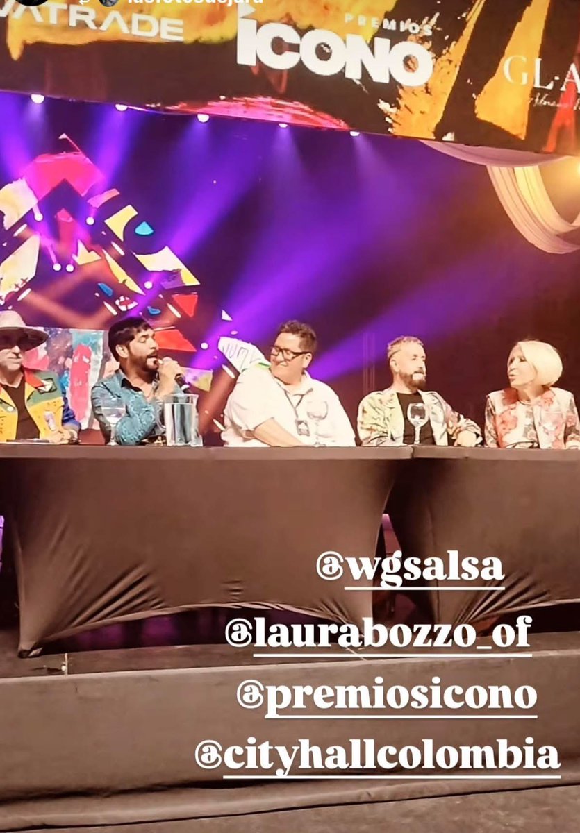 Laura Bozo le pide a Willie Gonzalez que le cantara ‘Amor Pirata’ y con gusto la complacio en la conferencia de prensa de los premios Icono Medellín Col.

Instagram: <a href="/WGsalsa/">W͓̽i͓̽l͓̽l͓̽i͓̽e͓̽ G͓̽o͓̽n͓̽z͓̽ál͓̽e͓̽z͓̽</a>