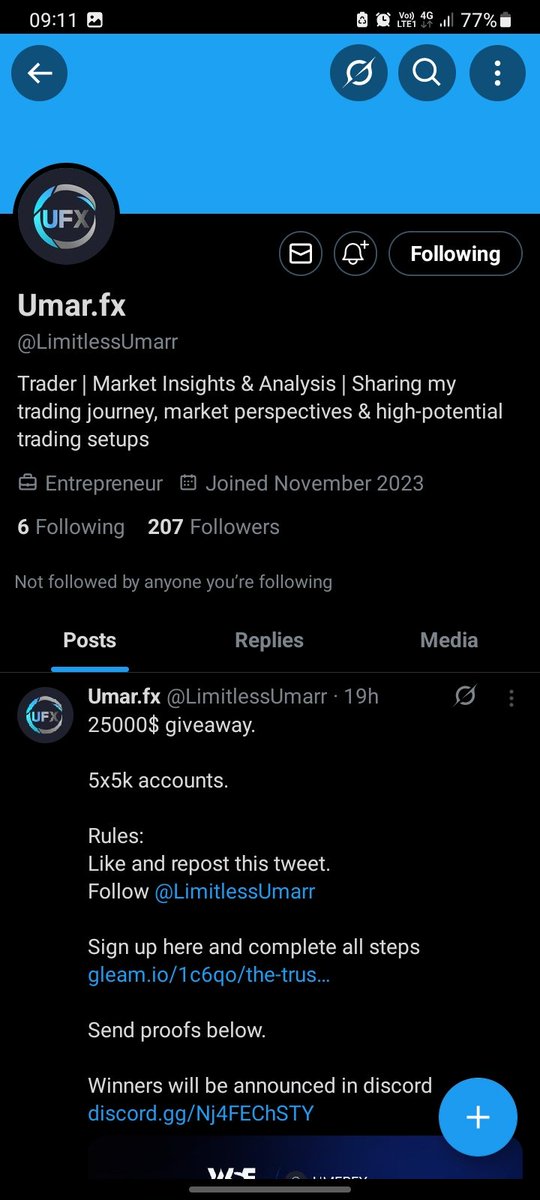 Sugh05's tweet photo. @LimitlessUmarr @LimitlessUmarr done sir https://t.co/0RFtH4z1JK
