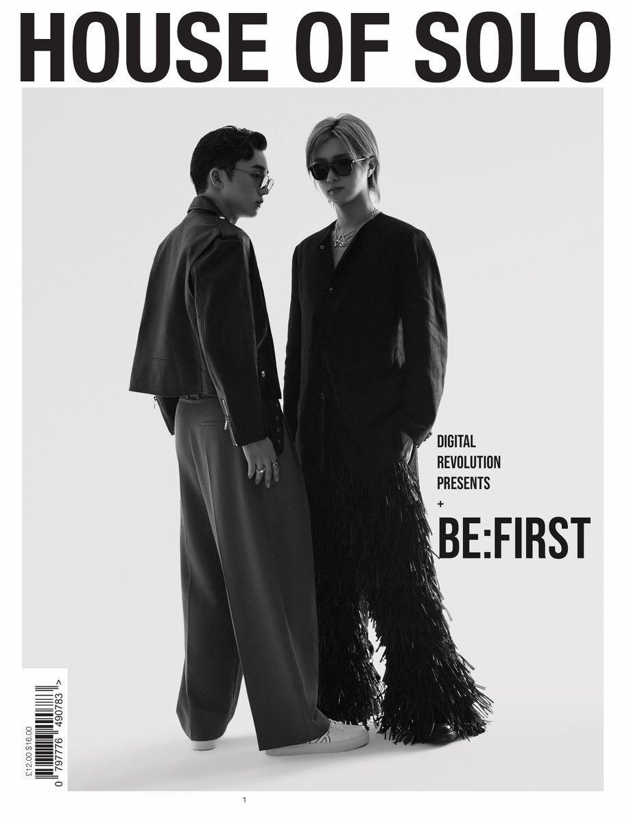 House of Solo
[The Digital Revolution Issue Summer 2025]

RYUHEI &amp; JUNON 表紙&amp;紙面掲載
※オーダーメイド予約販売

🔗houseofsoloshop.co.uk/collections/ma…

#HouseofSolo
#BEFIRST
#JUNON #RYUHEI