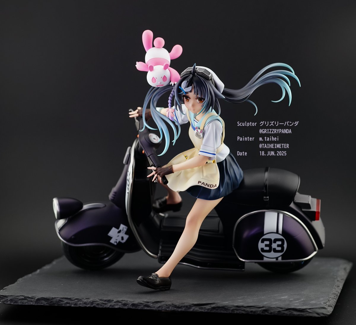 作品 バイク笹田 生足ver. 原型 グリズリーパンダ様@GRIZZRYPANDA 無垢