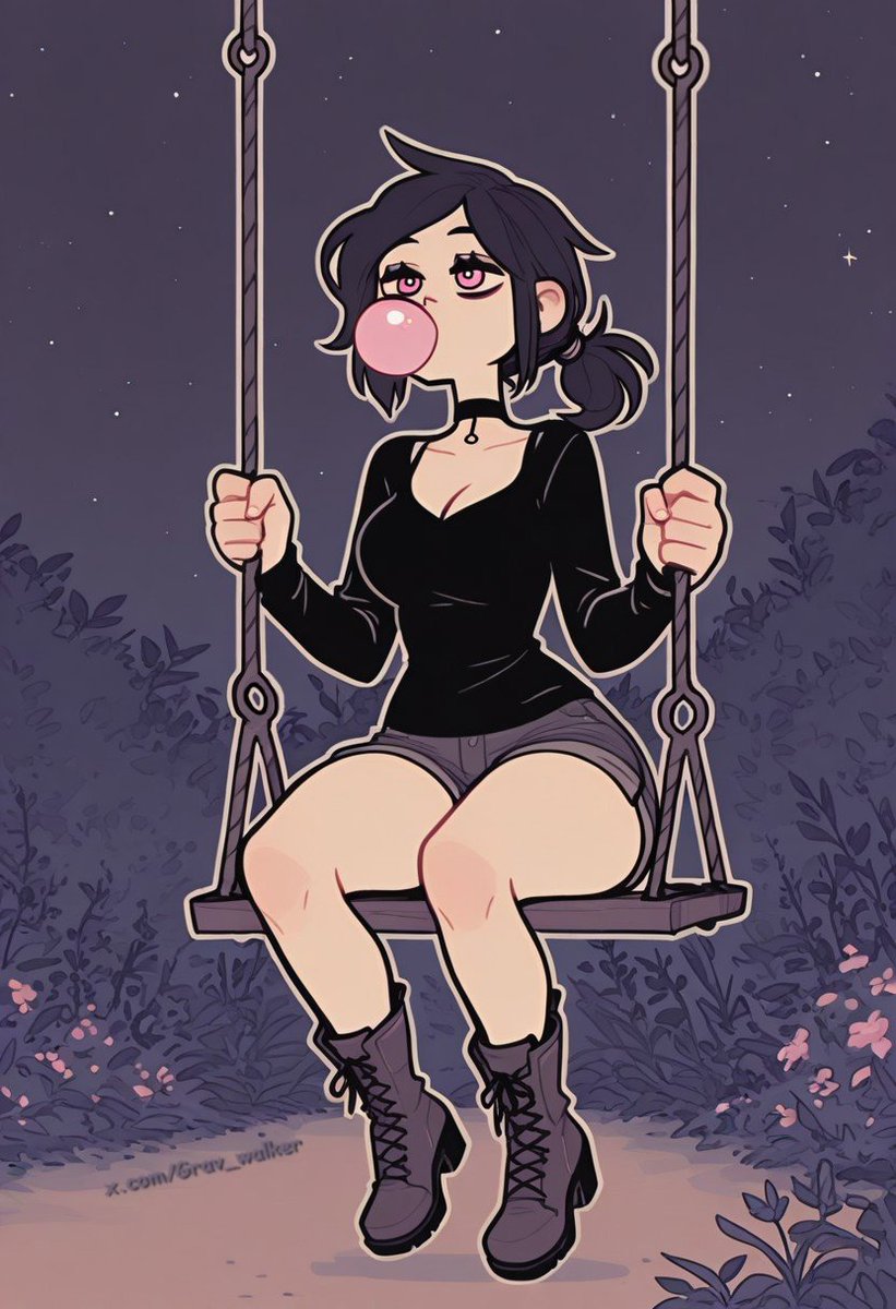 Grandpa terrorized them for trying to ride the swing. Now he's dead and she can ride to her heart's content.

#thecoffinofandyandleyley #tcoaal #ashleygraves