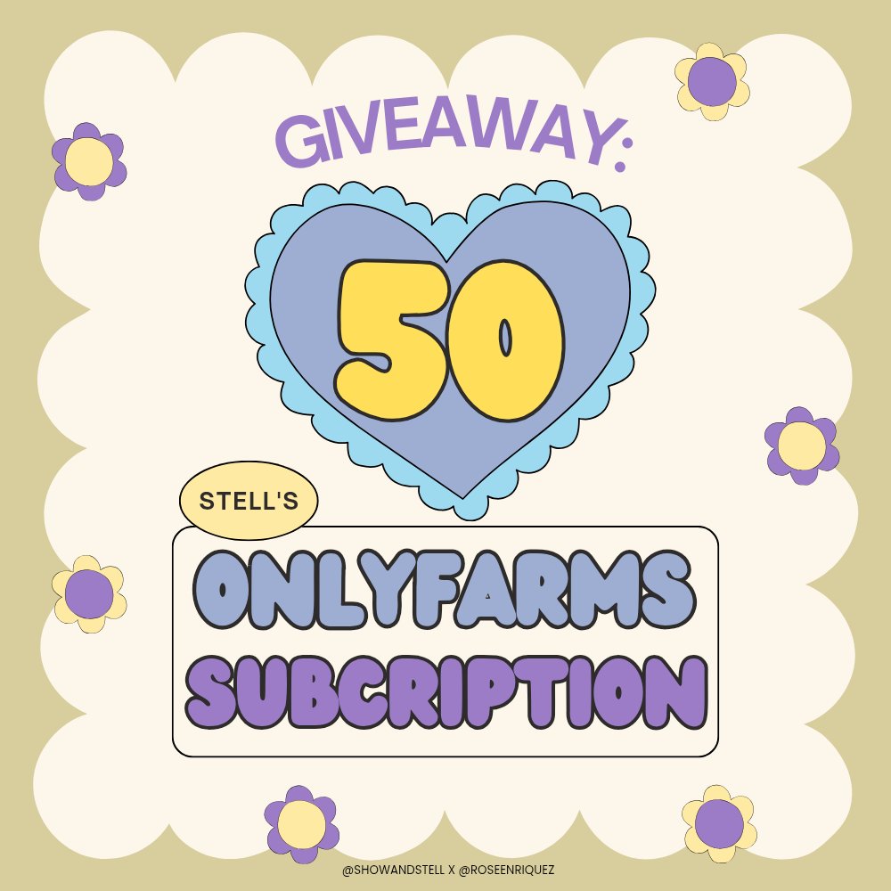 showandSTELL's tweet photo. 🍓 OnlyFARMS Subscription Giveaway 🍓

We're giving away 50 — OnlyFARMS subscription for all warriors na mahal na mahal si Stell! 🍓 To celebrate stelljun motmot, post Room & soloist stell anniversary and stell's birthday! 💛💜

Just follow the mechanics! We believe na everyone who genuinely love and support Stell deserves to be there. (And dapat love rin yung people around him, it so happen na dapat si Pablo yung mahal din 😝).

🛑 Good luck guys! Deserve natin maging baby ni Stell. And I hope we all know how to respect their private space. So kahit for shippers tong GA, no shipping agenda sa onlyFARMS okay?! 

GA is open hanggang maubos yung 50! Tapusin agad natin today para makapasok na kayo agad ng onlyFARMS?! 🫂🫀🍓

Sponsored by ate @RoseEnriquez 😋

@stellajero_ #Stell
#StellPushingLimitsAt30 
#stelljun #pabstell