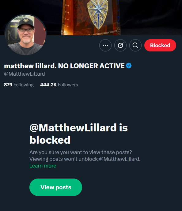 got tunnelled by a springtrap so i blocked matthew lillard