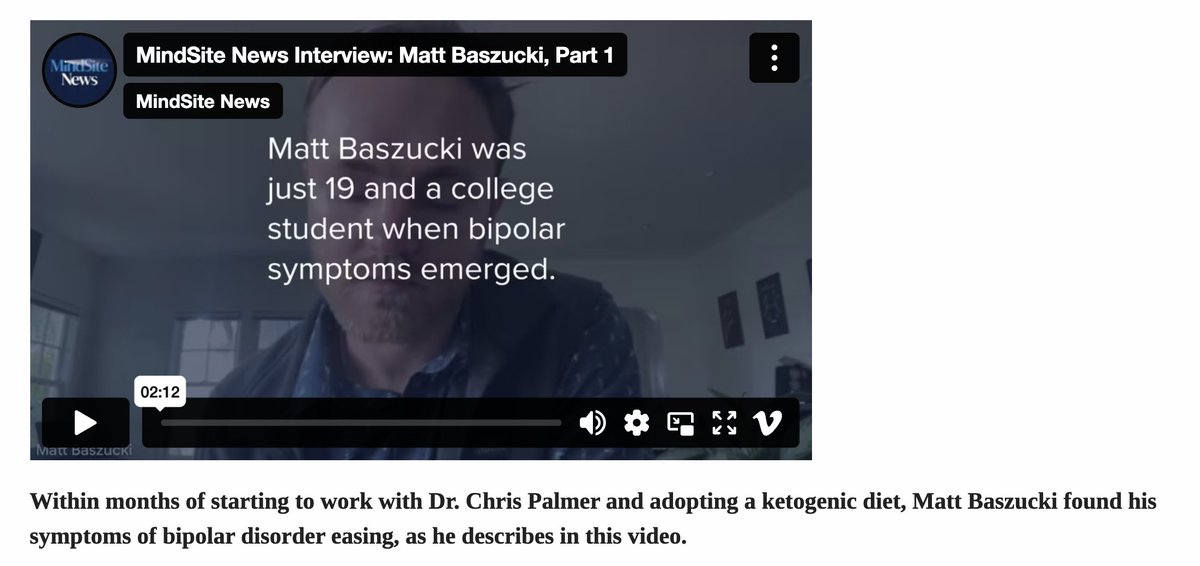 If I'd read an article like this when our son had his first manic episode back in 2016, I would have immediately offered to help him try a ketogenic diet. But there were no articles like this, then, and there were no clinical trials.

Now I get to curl up on an outdoor sofa