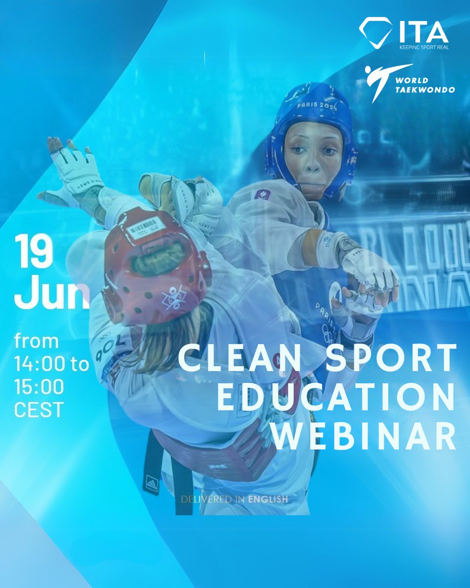 worldtaekwondo's tweet image. 🌟 ATHLETES, get ready! and make sure to sign up for the next webinar and bring your questions for the live Q&amp;amp;A!  
   
🔗 Registration: INSERT LINK IN BIO
bit.ly/4ju54s5
 
#antidoping #cleansport #WT 
#athlete #sport #education #webinar